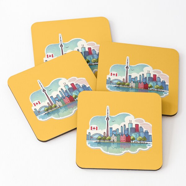 Item preview, Long Branch and Lakeshore Toronto - Minimalist Watercolor Sticker,  designed and sold by PaintMeWorld.