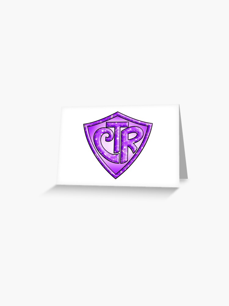 Tarjetas de felicitación «CTR: elige el brillo mormón morado correcto de  LDS» de ChooseTheRight | Redbubble