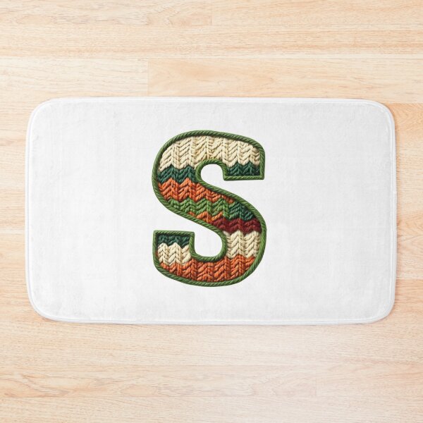 Item preview, S monogram waffle stitch designed and sold by Monascreativeempire.