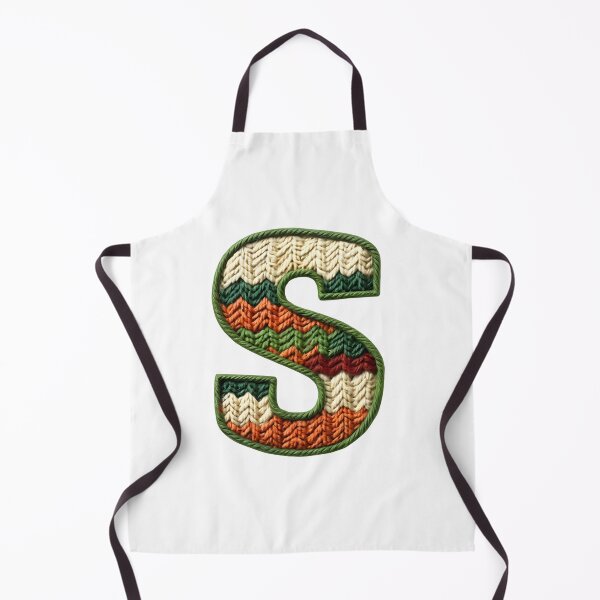 Item preview, S monogram waffle stitch designed and sold by Monascreativeempire.