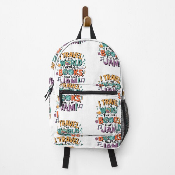Item preview, I Travel the World Through Books: Fun Reader’s Design designed and sold by ArtfullyJua.