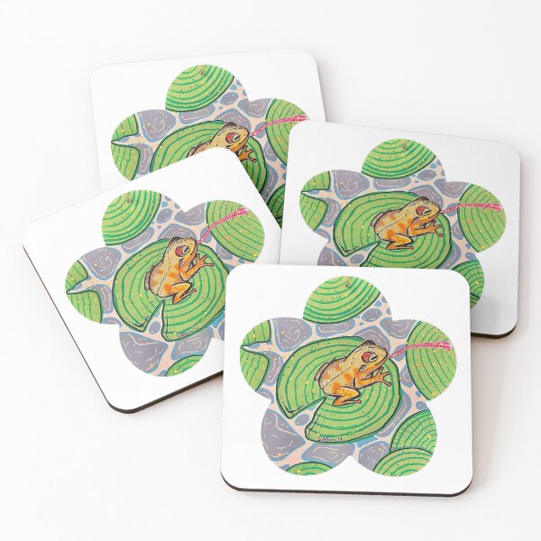 Item preview, “Firefly Frog on a Lily” Maddiergrimes designed and sold by Komorebji.