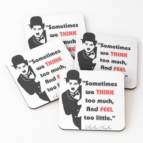 Item preview, Charlie's Quotes : Sometimes we think too much, and feel too little, classic T-shirt 2025 designed and sold by stylishnow.
