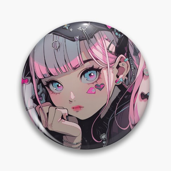 Item preview, Glum Pastel Pink Anime Girl designed and sold by bubblegoth.