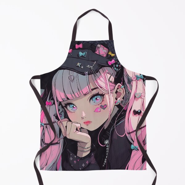 Item preview, Glum Pastel Pink Anime Girl designed and sold by bubblegoth.