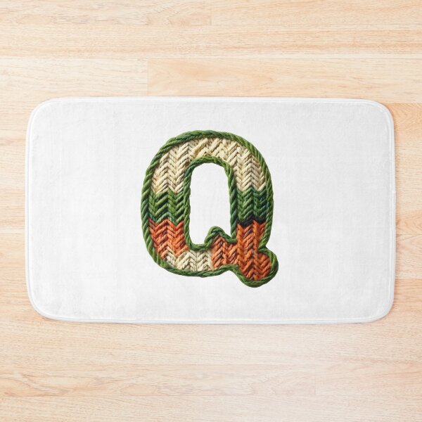 Item preview, Q monogram waffle stitch designed and sold by Monascreativeempire.
