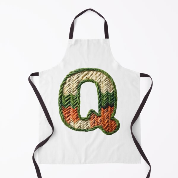 Item preview, Q monogram waffle stitch designed and sold by Monascreativeempire.