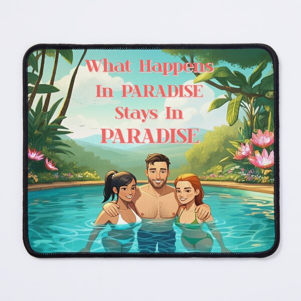 Item preview, What Happens In Paradise Stays In Paradise | Unique Funny Quote designed and sold by JLEmporium.