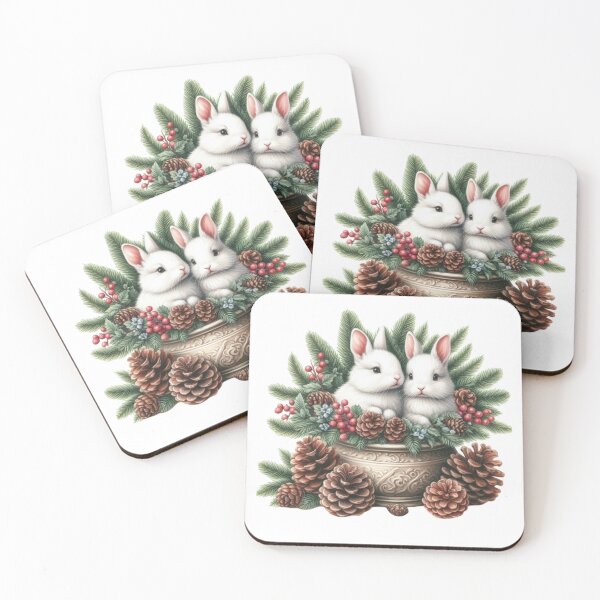 Item preview, Festive Bunnies designed and sold by JonysCreativeDesigns.