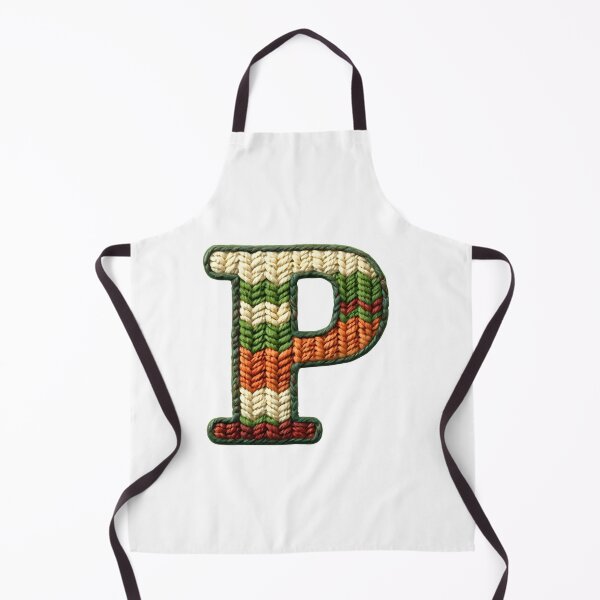 Item preview, P monogram waffle stitch designed and sold by Monascreativeempire.
