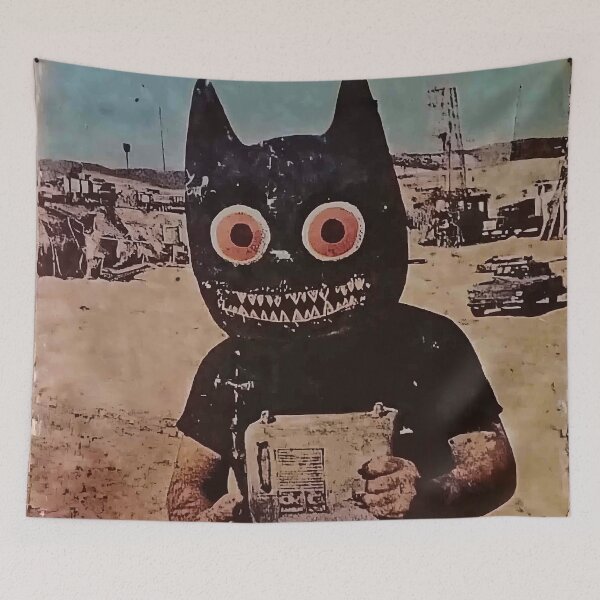 Item preview, Benzel’s Mischievous Grin in a Desert Junkyard designed and sold by landletsy.