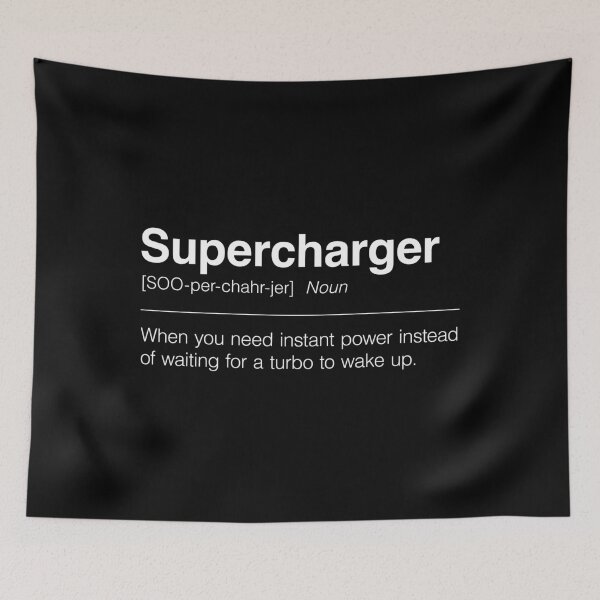 Item preview, Funny Definition of Supercharger | When You Need Instant Power Without Waiting for a Turbo to Wake Up designed and sold by ApexFibers.