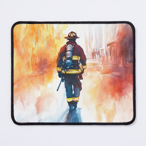 Item preview, Detailed Firefighter Portrait in Action Scenes designed and sold by Piotrek0001.