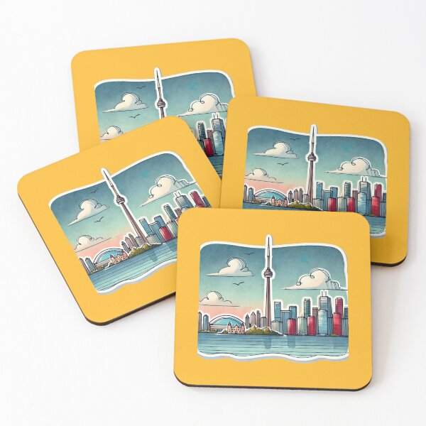 Item preview,  Long Branch and Lakeshore Toronto - Minimalist Watercolor Sticker,  designed and sold by PaintMeWorld.