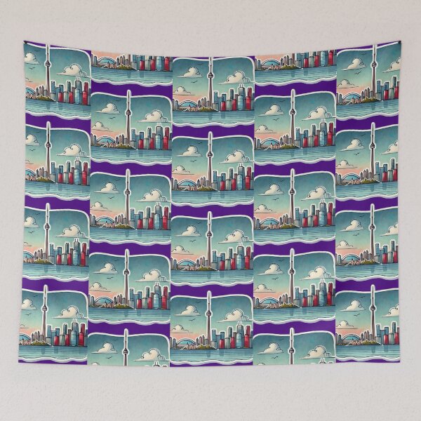 Item preview,  Long Branch and Lakeshore Toronto - Minimalist Watercolor Sticker,  designed and sold by PaintMeWorld.