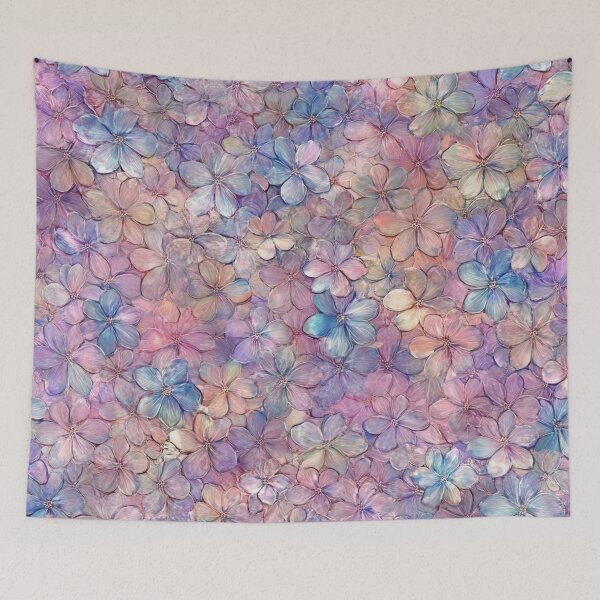 Item preview, FLORAL PAINTING, aesthetic pattern, purple designed and sold by DaisyMarroquin.