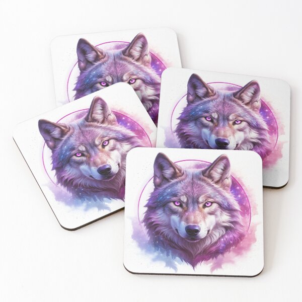 Item preview, Mystical Wolf with Vibrant Colors designed and sold by RebelPaintBrush.