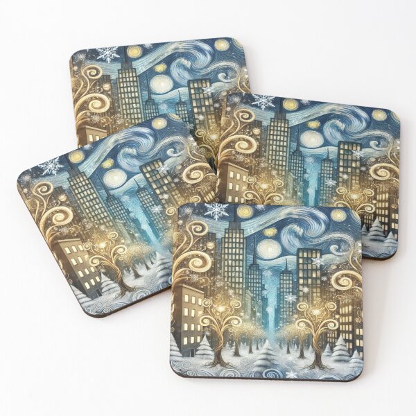 Item preview, Winter City Whispers – Perfect Gift for Holidays designed and sold by Imaginarium of Chaos falcon88 .