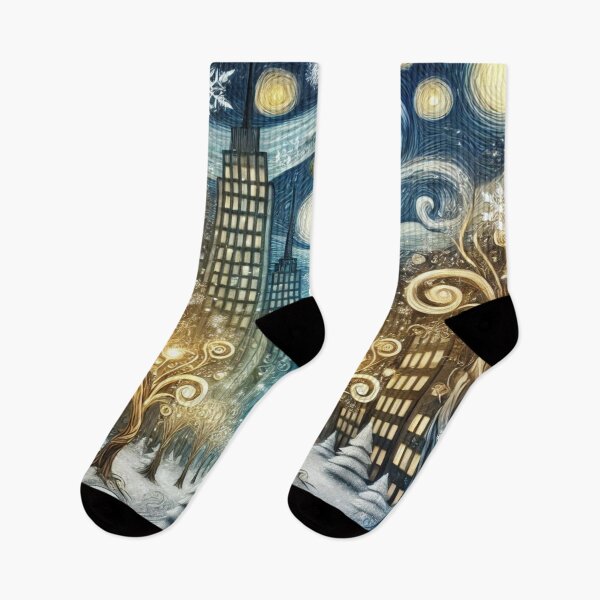 Item preview, Winter City Whispers – Perfect Gift for Holidays designed and sold by Imaginarium of Chaos falcon88 .