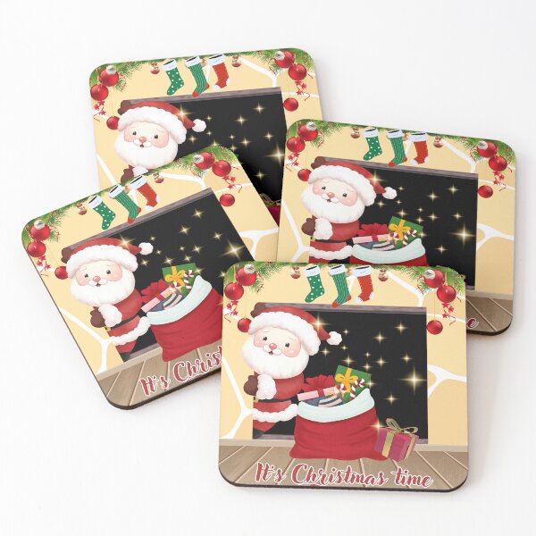 Artikelvorschau, Die Ankunft des Weihnachtsmanns: Festliche Kaminszene entworfen und verkauft von TeeAauthenticF.