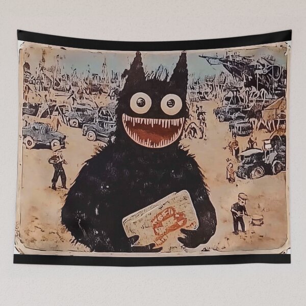 Item preview, Benzel’s Wide Grin Amongst the Desert Mayhem designed and sold by landletsy.