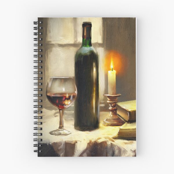 Item preview, Still life with wine and books designed and sold by Yaroslav Chyzhevskyi.