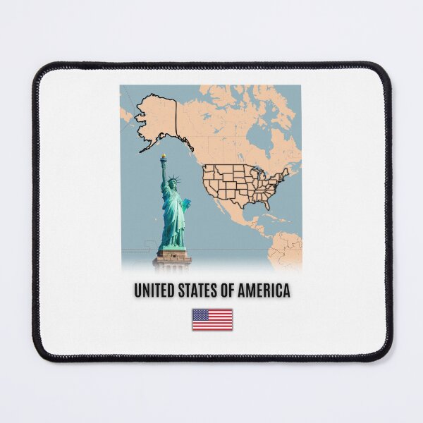 Item preview, Modern USA Map Art | Flags, Skylines, and Wall Decor designed and sold by Psycho-Crazy.