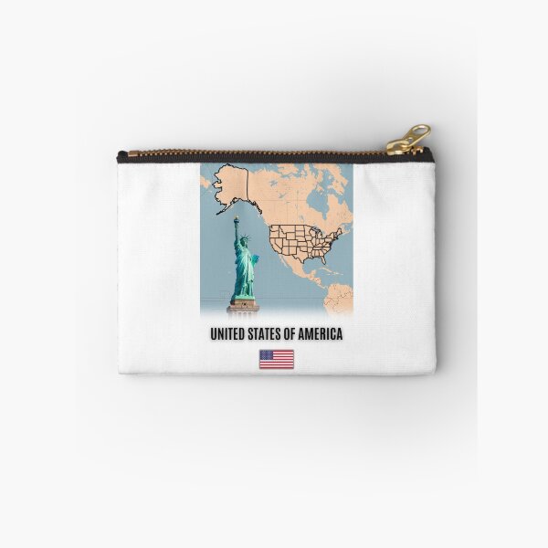 Item preview, Modern USA Map Art | Flags, Skylines, and Wall Decor designed and sold by Psycho-Crazy.