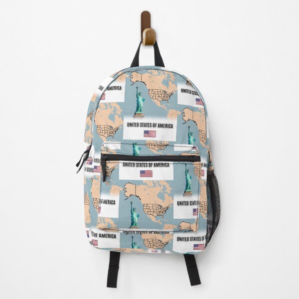 Item preview, Modern USA Map Art | Flags, Skylines, and Wall Decor designed and sold by Psycho-Crazy.