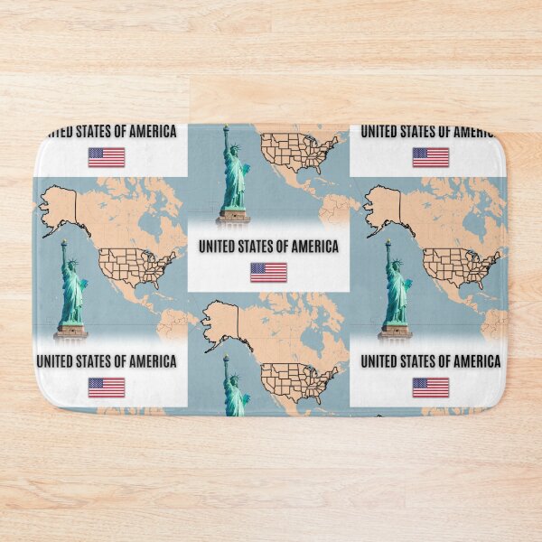 Item preview, Modern USA Map Art | Flags, Skylines, and Wall Decor designed and sold by Psycho-Crazy.