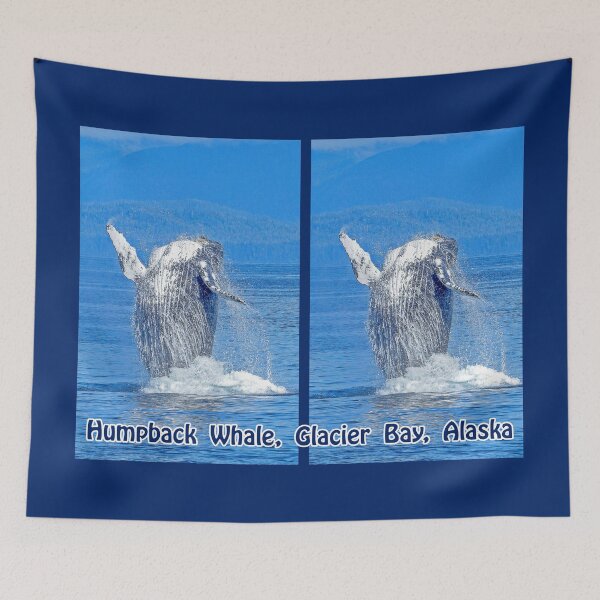 Item preview, Alaska Humpback Whale, Alaska the Last Frontier, Glacier Bay, Juneau, Anchorage, Shower Curtain, Coffee Mug, Pillow, Blanket, Wall Art, Poster, Metal Art, Apparel, Phone Cases and more.  designed and sold by MoreEZUSA-Here.