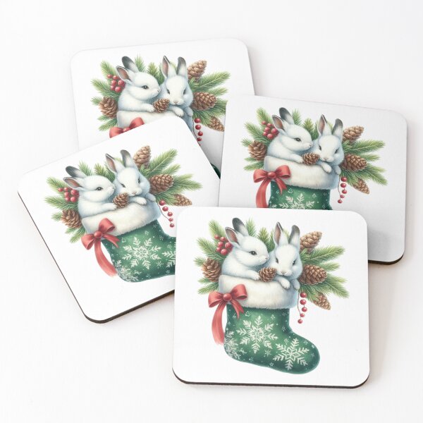 Item preview, Festive Bunnies designed and sold by JonysCreativeDesigns.