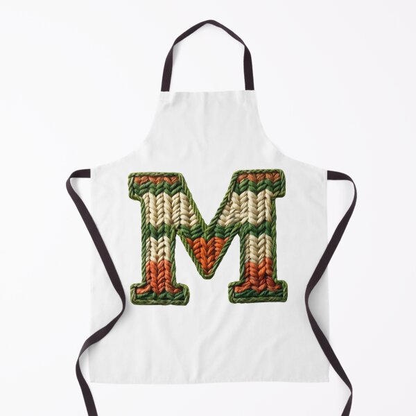 Item preview, M monogram waffle stitch designed and sold by Monascreativeempire.