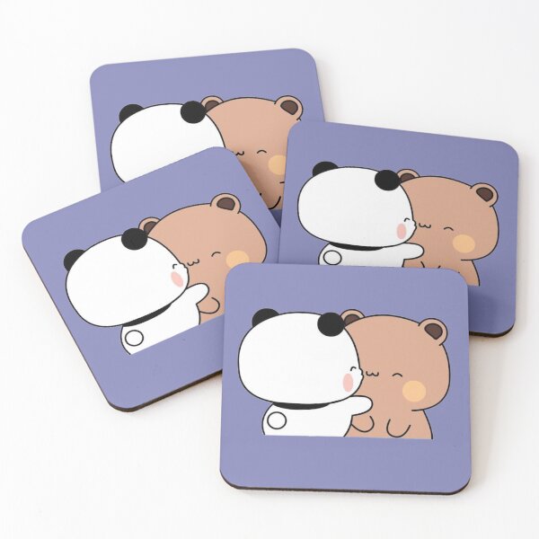 Item preview, Love kiss from Panda BuBu to Bear DuDu❤️ designed and sold by Pandety.