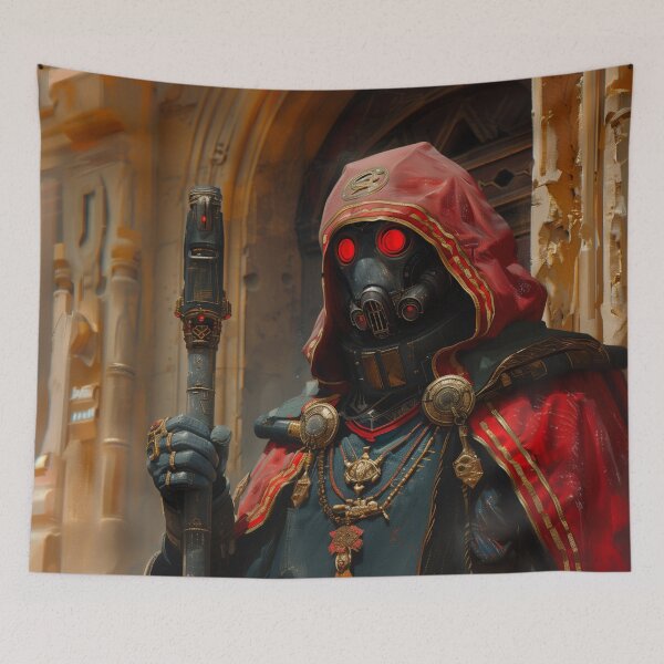 Item preview, Mystic Guardian: A Futuristic Red Cloaked Inquisitor designed and sold by willmmcintosh.