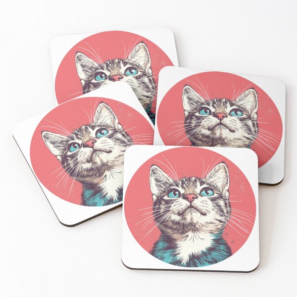 Item preview, Copy of  Artistic Feline  Featuring Striking Bright Blue Eyes designed and sold by MOONE FLOWER.