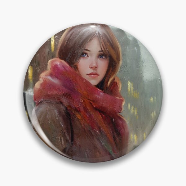 Item preview, Girl on a winter street designed and sold by Yaroslav Chyzhevskyi.