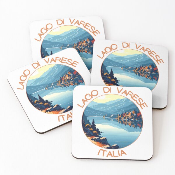 Item preview, Lago di Varese Italia Retro Art Travel Emblem designed and sold by MaateoDesign.