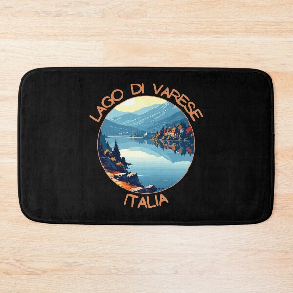 Item preview, Lago di Varese Italia Retro Art Travel Emblem designed and sold by MaateoDesign.