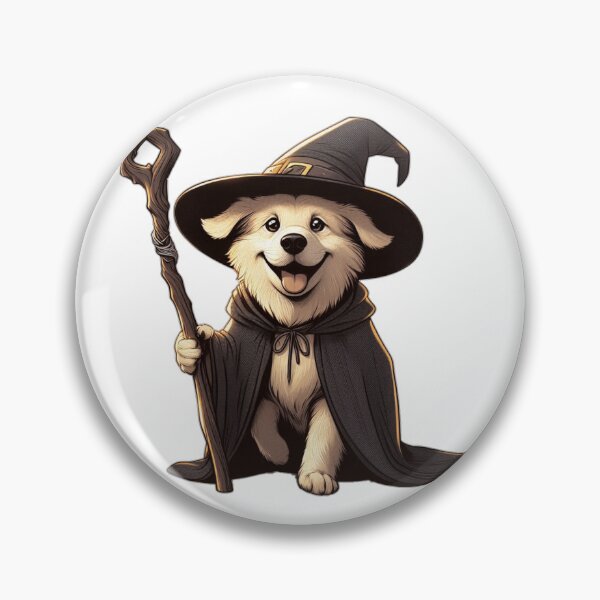 Artikelvorschau, Niedlicher Zaubererhund mit Zauberstab entworfen und verkauft von AbsurdPanda.