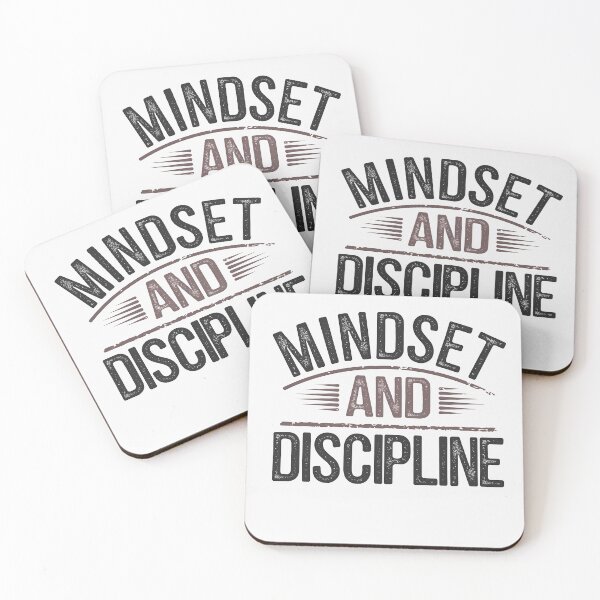 Item preview, Mindset and Discipline, Motivational Saying  designed and sold by Logiamerch.