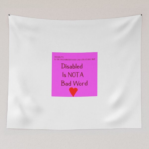 Item preview, Disabled is NOT a Bad Word designed and sold by tisha2424.
