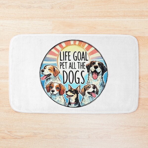 Item preview, Life Goal Pet All the Dogs Retro Funny designed and sold by TomFrontierArt.