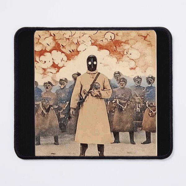 Item preview, Masked Sentinel Leading A Dystopian Brigade designed and sold by landletsy.