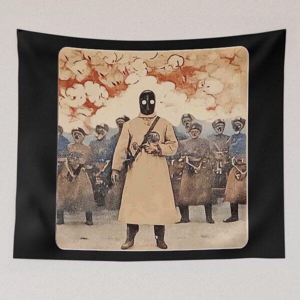 Item preview, Masked Sentinel Leading A Dystopian Brigade designed and sold by landletsy.