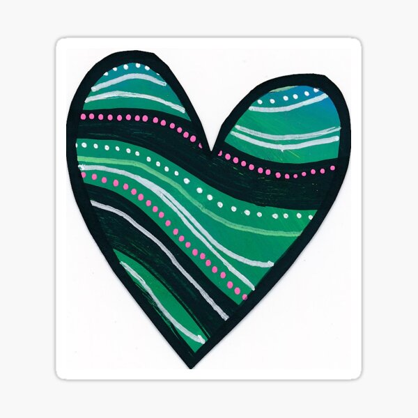Item preview, Green Heart designed and sold by LAWstickerbug.