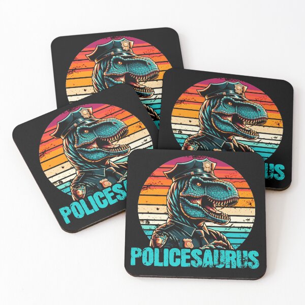 Item preview, Police Dinosaur Policesaurus Funny Cop Dad Grandad designed and sold by Maljonic.