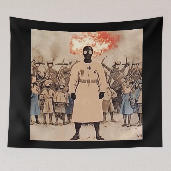 Item preview, Masked Commander In A Post-Apocalyptic Uprising designed and sold by landletsy.