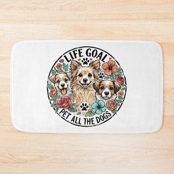 Item preview, Life Goal Pet All the Dogs Retro Floral designed and sold by TomFrontierArt.