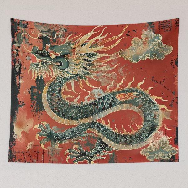 Item preview, Chinese Dragon Vintage Art 48 designed and sold by AstroRisq.
